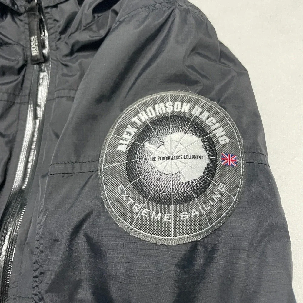 Hugo Boss Alex Thomson Boys Racing Extreme Sailing Jacket Windbreaker Hooded